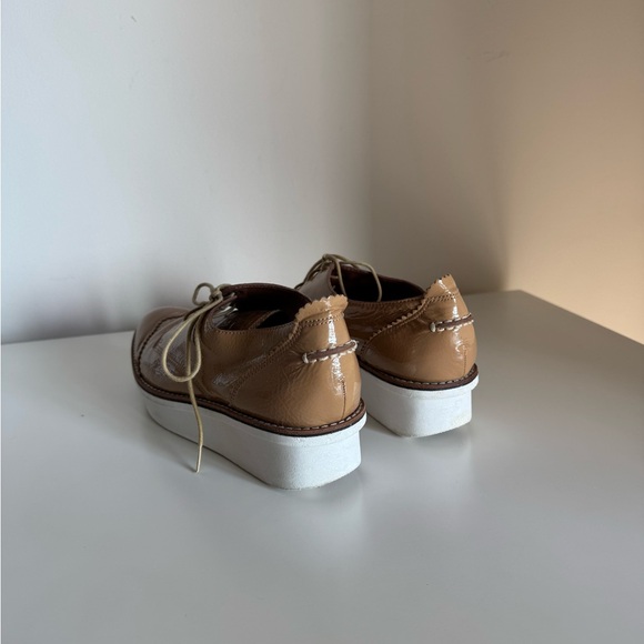 Derek Lam 10 Crosby Grady Patent Leather Lace-Up Platform Oxfords - Picture 6 of 13